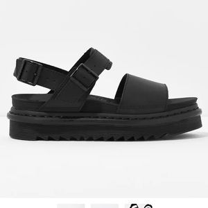 Dr. Martens Voss Hydro Black Sandal Size 7
